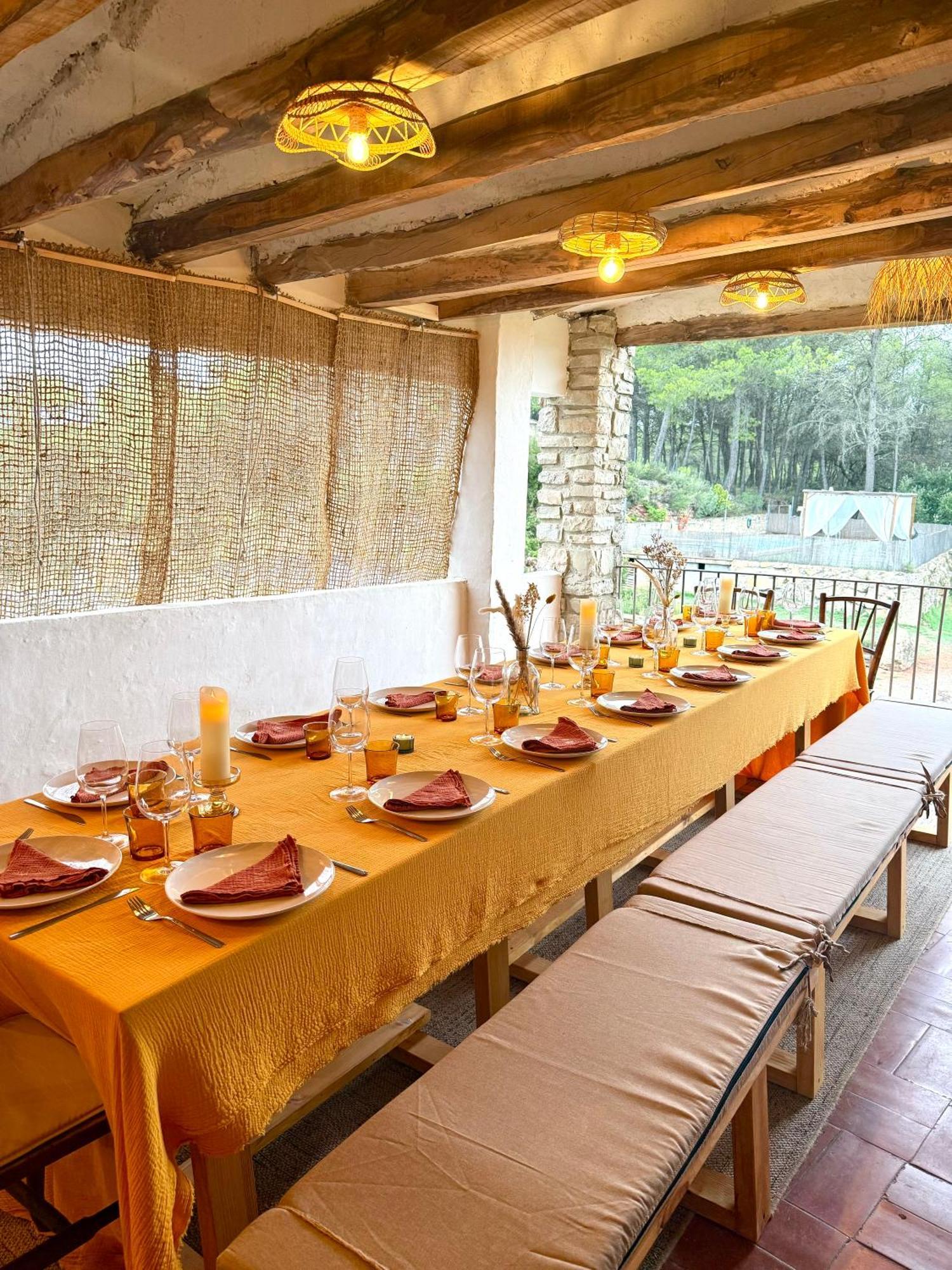 Masia Aubareda San Martín de Tous Buitenkant foto